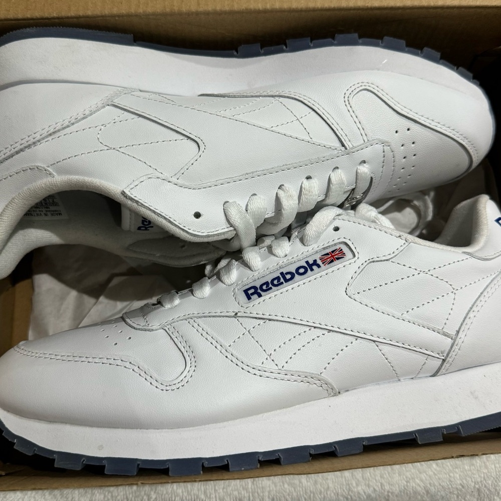 REEBOK Men’s Running Shoe (white/royal ice) Size 7